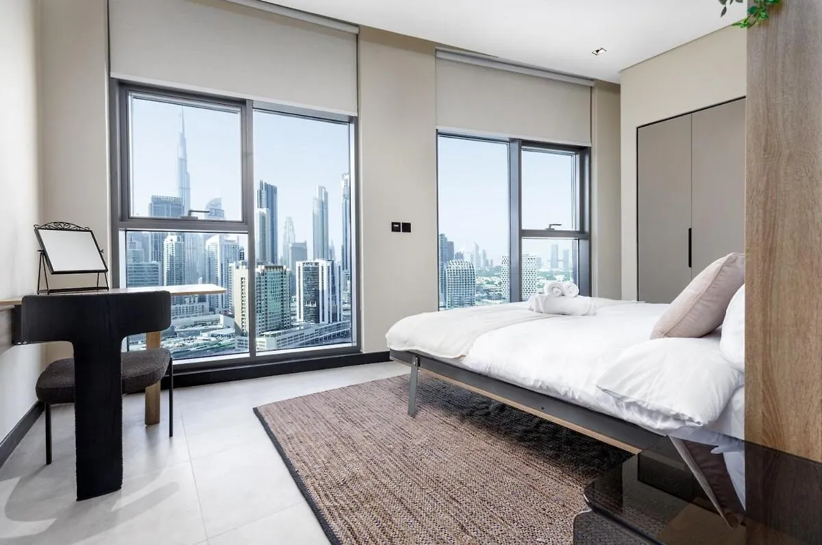 Waves - Tranquil Waterfront Living 2B Retreat With Balcony Apartment Dubai 0*,
